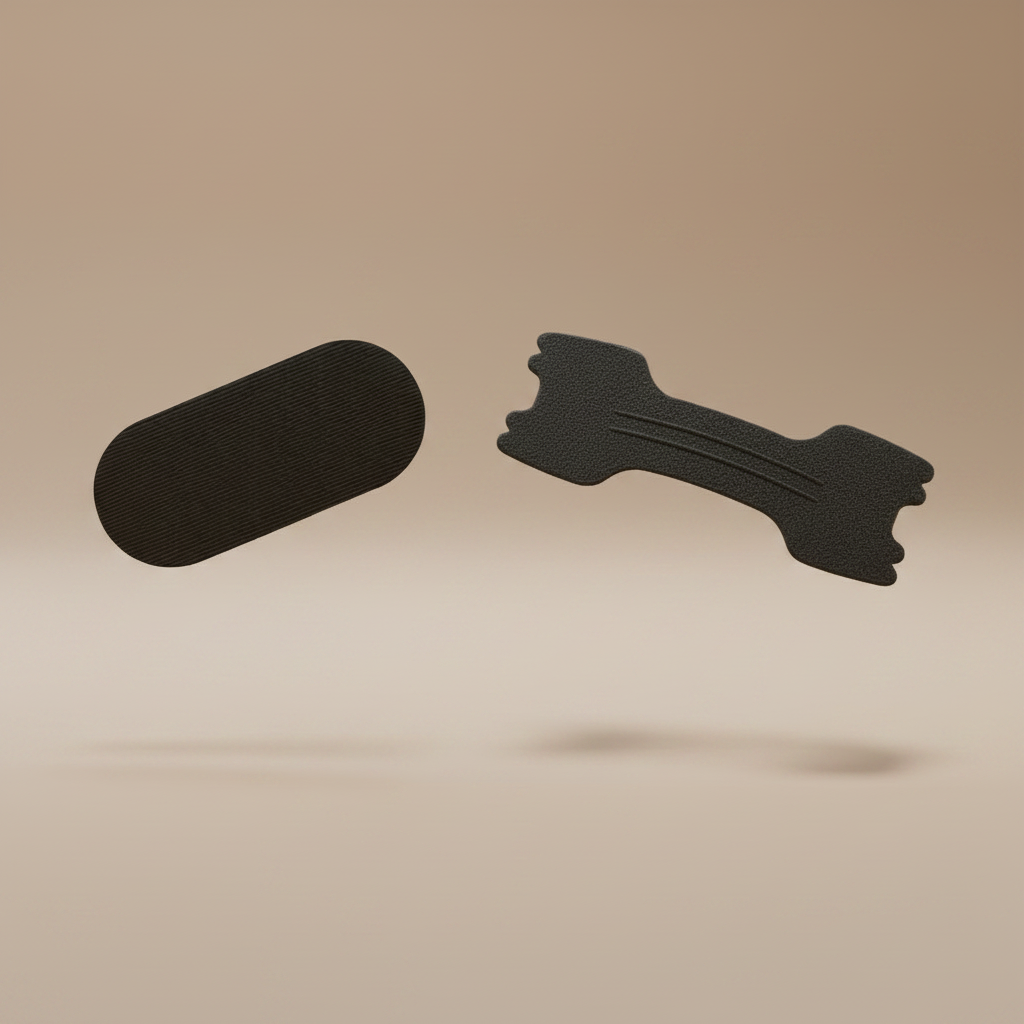 Nasal strips on beige background